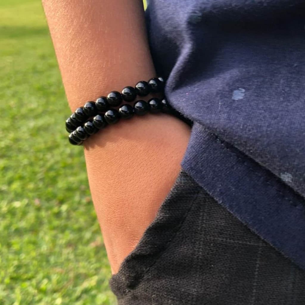 Kit Pulseira Masculina Infantil Ônix Duo