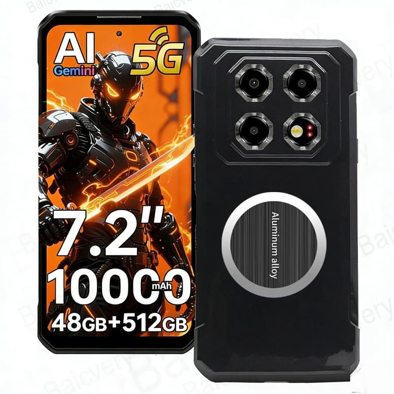 Capa Transparente Preta Para Oukitel WP60 TPU Protetora Traseira Com Adesivo Magnético