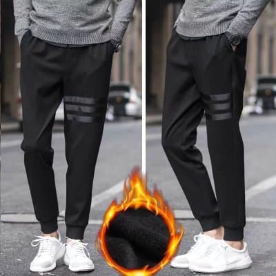 Outono inverno novo estilo calças esportivas masculinas preto Harem calças versão coreana tamanho grande calças casuais