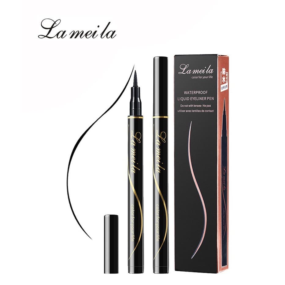 Lamella delineador de longa duração, à prova d'água, à prova de suor, sem manchas, configuração de maquiagem para os olh