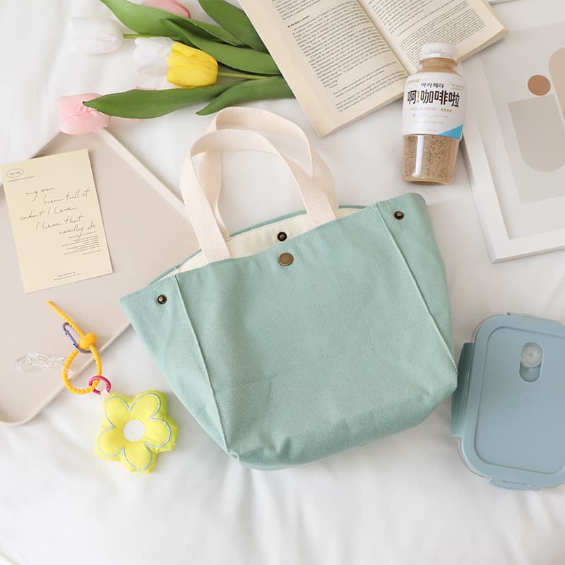 Bolsa de lona de grande capacidade feminina bolsa de tecido Casual bolsa de mamãe bolsa de armazenamento sacola
