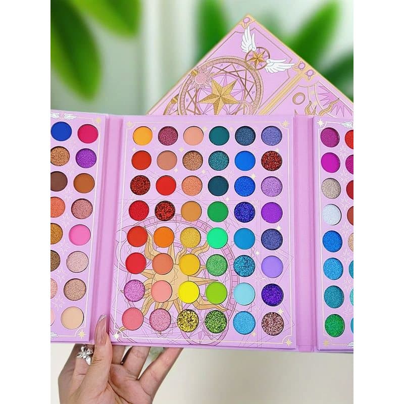 Ins Influencer Super Hot 96 cores paleta de sombras peroladas foscas Glitter lantejoulas dupla camada multicolorida maqu