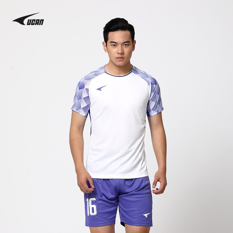 UCAN UCAN Ruike Camisa de Futebol Competição Top Masculino Novo Estilo de Manga Curta Guia de Suor Respirável Casual Cam
