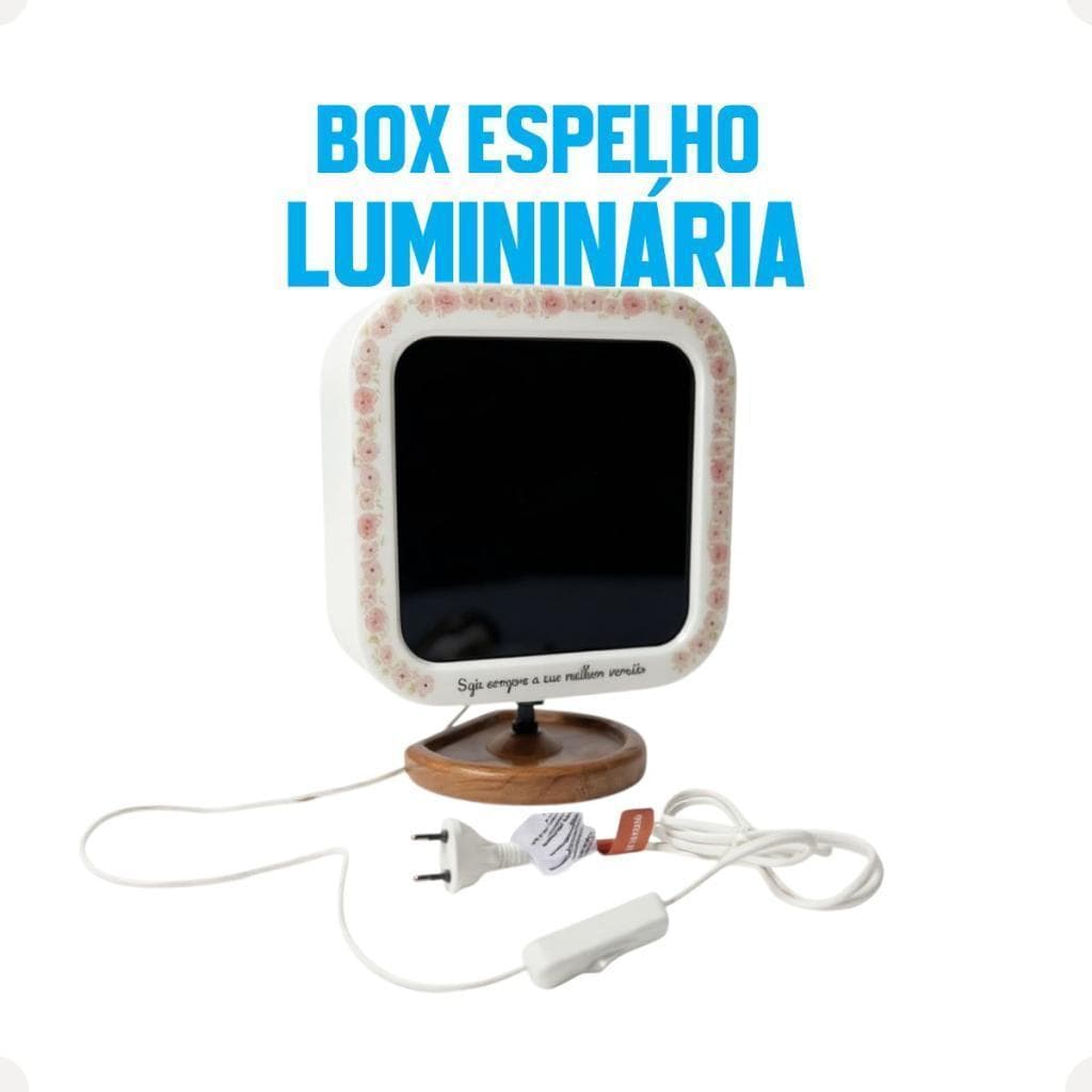 Box Espelho Decorfun Iluminação Embutida Decoração Minimalista Elegante Contemporânea