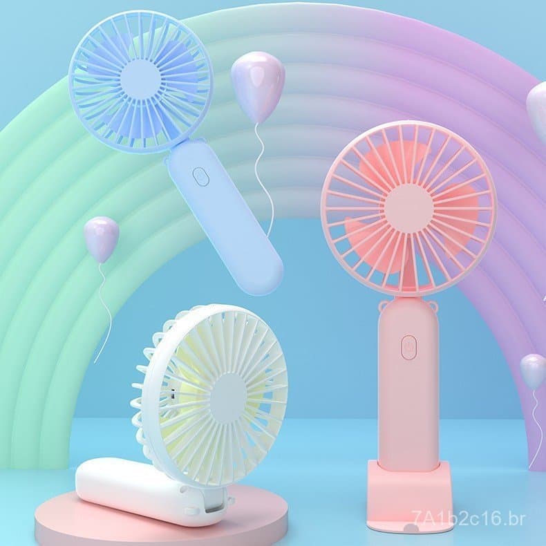 Ventilador portátil USB dobrável, mini ventilador portátil para escritório, atividades ao ar livre, dormitório de estuda