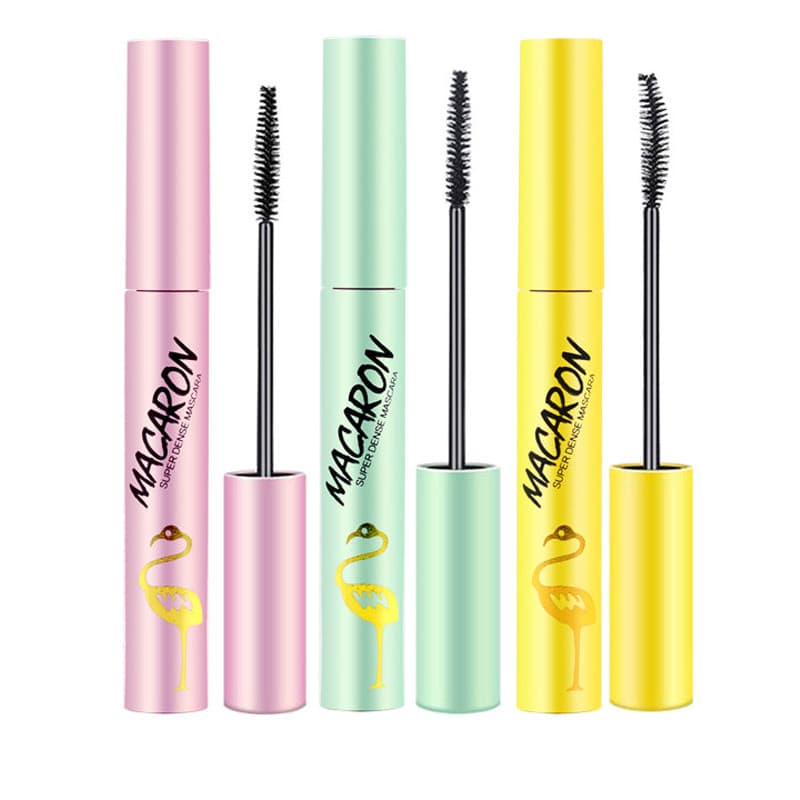 Flamingo Macaron Mascara Resistente ao Suor Não Mancha Genuína Impermeável Resistente ao Suor Densidade Alongada
