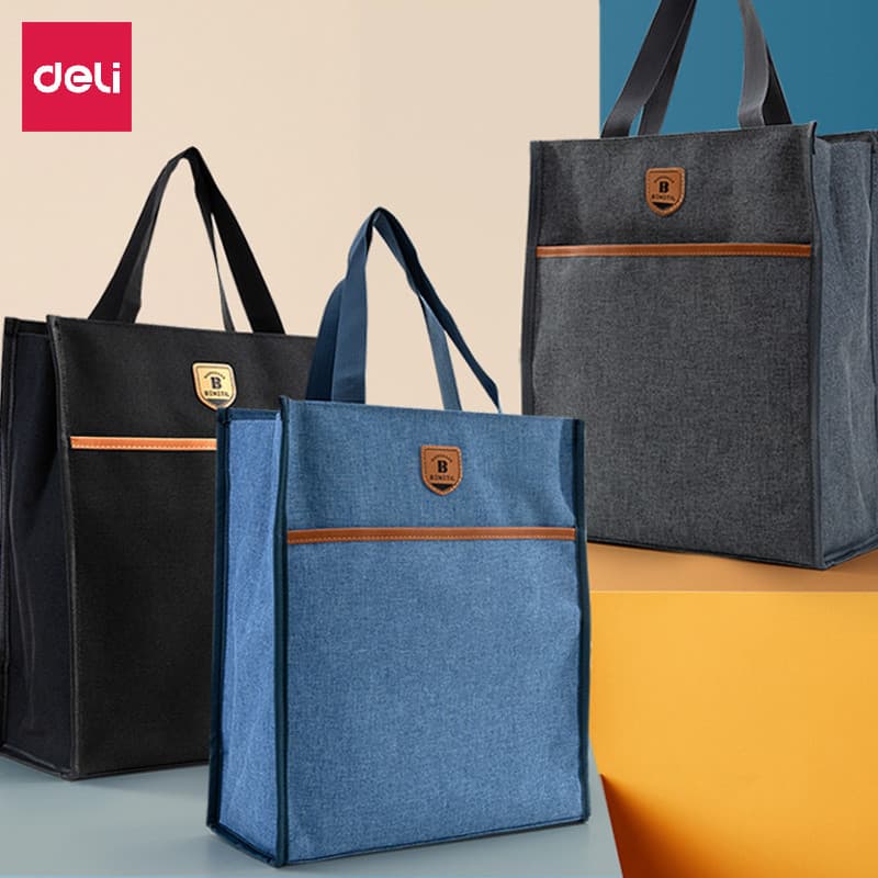 Deli Bolsa Tutorial para Estudantes Bolsa para Livros de Transporte de Mão Bolsa para Arquivos Alunos do Ensino Fundamen