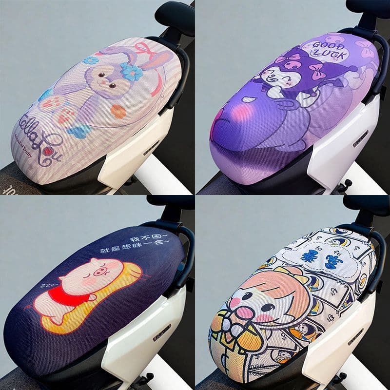 Capa de assento para motocicleta elétrica, capa de assento para scooter elétrico, anti-riscos, isolante térmico, respirá