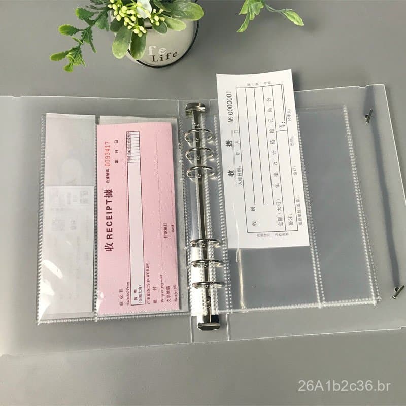 Caderno A5 de folhas soltas com páginas de reposição transparentes, estilo ins para garotas fãs de estrelas, álbum de co