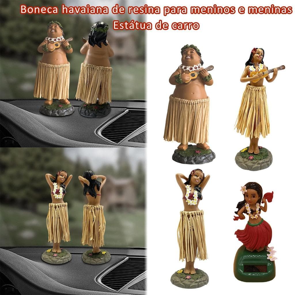 Menina Havaiana Painel Resina Dança Boneca Do Carro Estátua Para Aniversários Dia Dos Namorados Casa aderibr