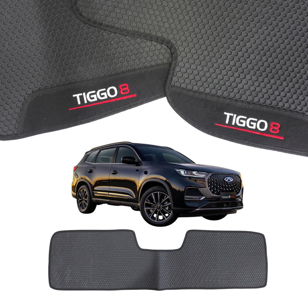 Tapete Para Tiggo 8 2020 2021 2022 2023 2024 2025 2026 Chery Borracha Impermeável Sob Medida