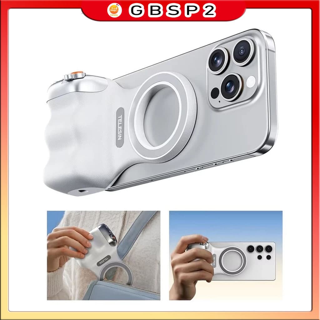 Alça Magnética Para Fotografia Com Bluetooth Ios Android Punho Magnético Para Câmera De Telefone Suporte Filmagem