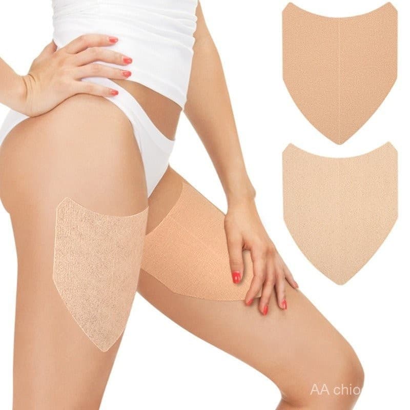 * V Forma Coxa Interior Anti-Atrito Adesivos Adesivo Desgaste Corpo Fricção Almofada Invisível Re