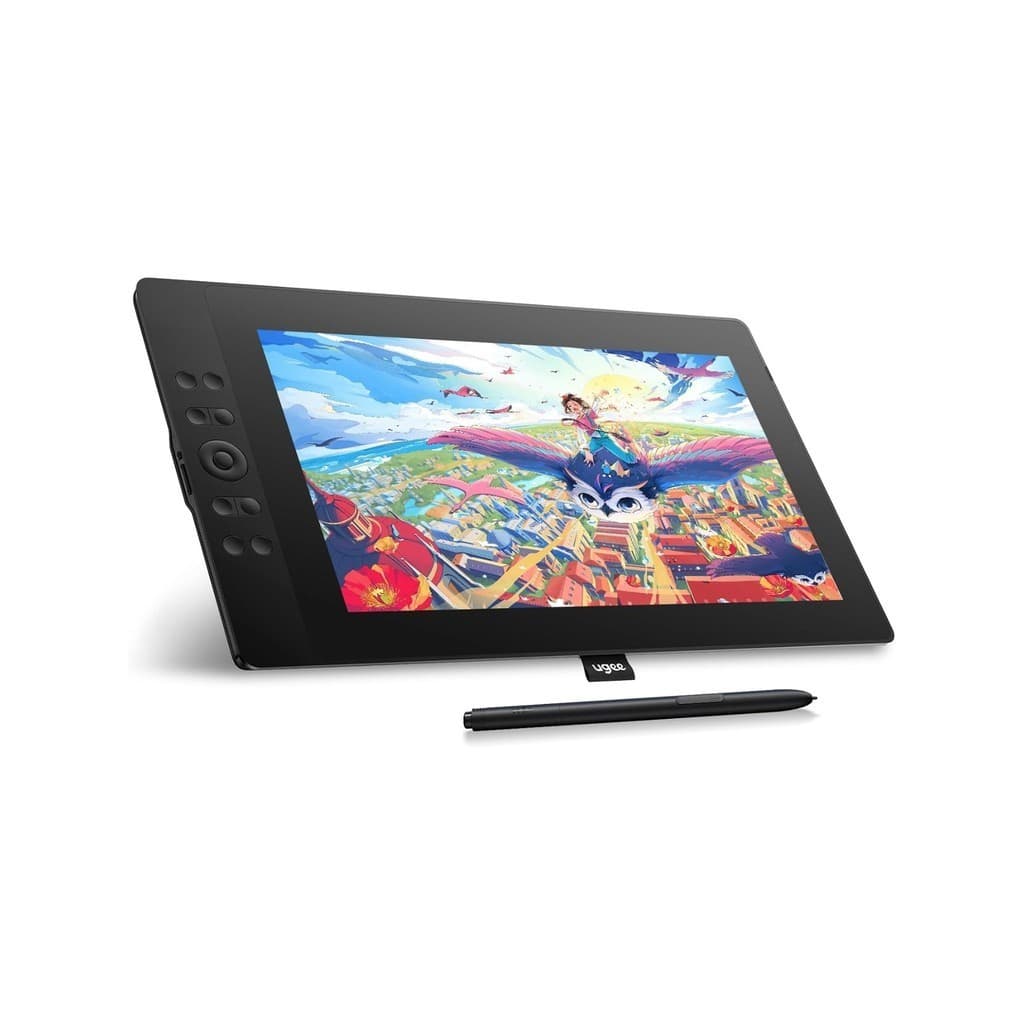 UGEE Tablet Gráfico 15,4" UE16, Tela Laminada 143% sRGB, 8+1 Teclas de Atalho, Caneta Sem Bateria, 16K Níveis de Pressão