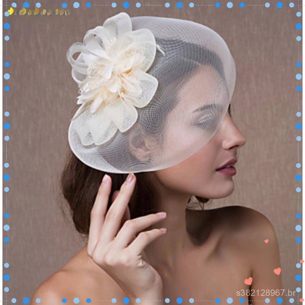 Fascinator Hairpin Party Fios De Malha Para Cabeleireiro