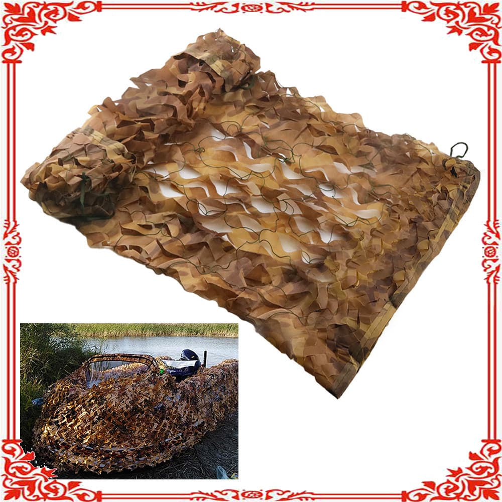 1.5*5m deserto camuflagem rede decoração ao ar livre camuflagem rede caça camuflagem rede pátio protetor solar galpão