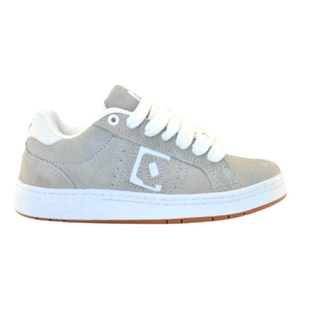 Tenis Qix Combat Suede Cinza/Branco