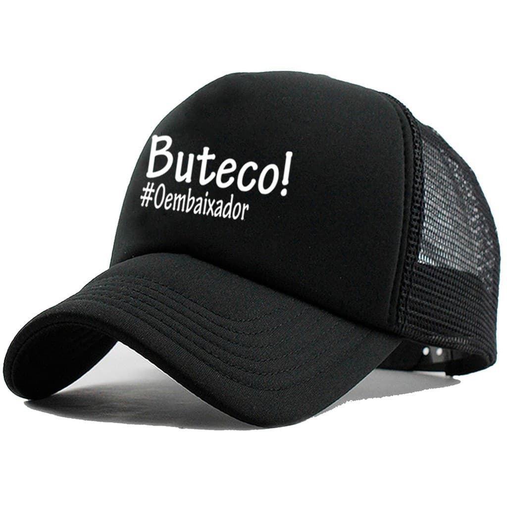 Boné TRUCKER Aba Curva Buteco! UNISSEX SHOP Flash Modas