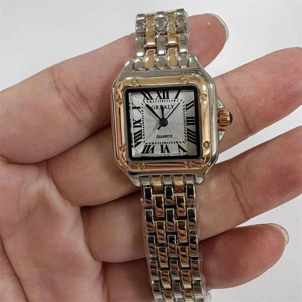 Relógio Feminino Elegante Quadrado Quartzo