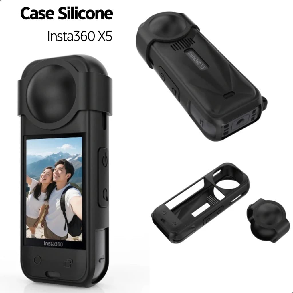 Case Capinha Proteção Lente De Silicone Para Insta 360 X5