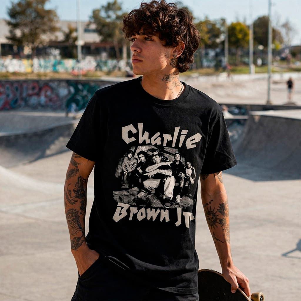 Camiseta Algodão Camisa Streetwear Charlie Brown Jr Basica Premium