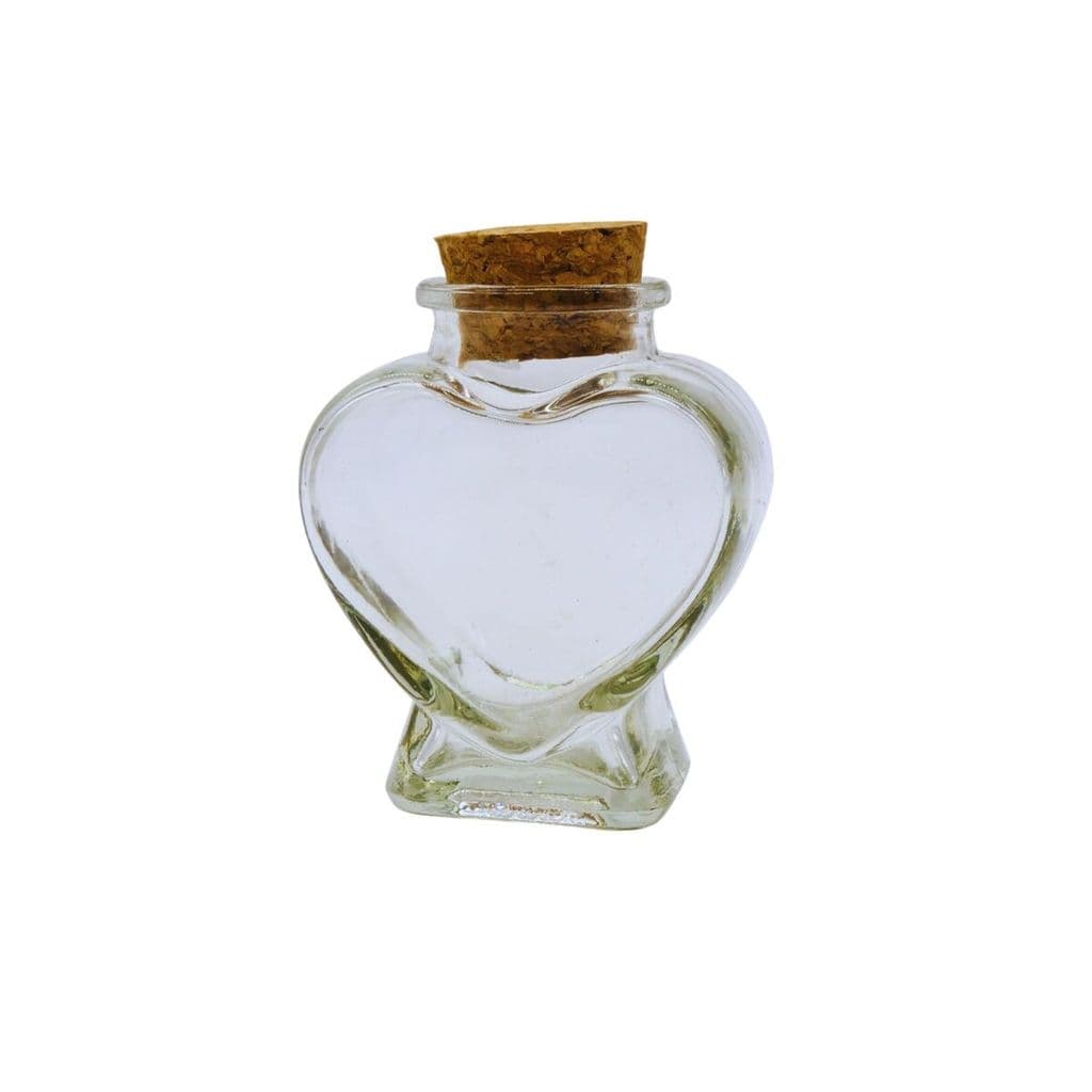 GARRAFINHA DE VIDRO CORAÇÃO 50ML 7,4 X 6,4CM