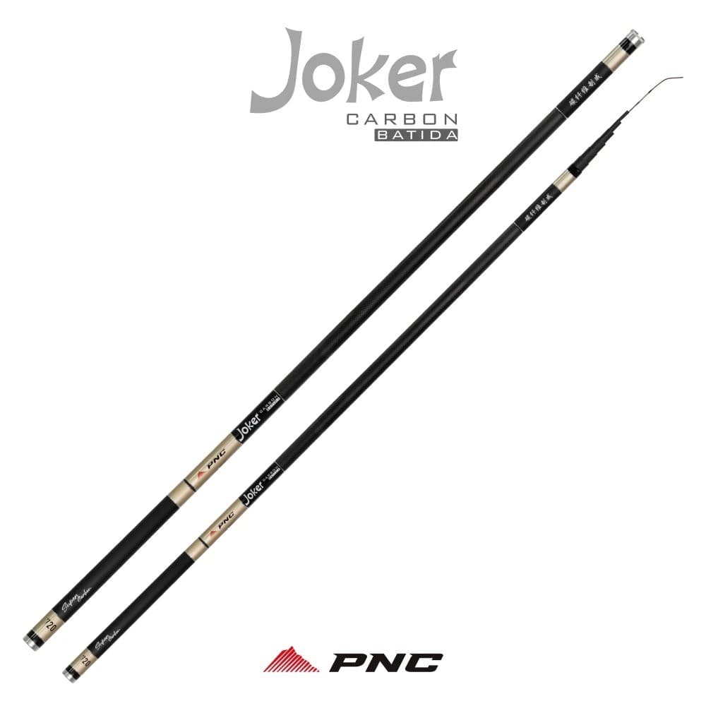 Vara pesca Telescópica Joker Batida Carbono 5,40m Gomo Longo