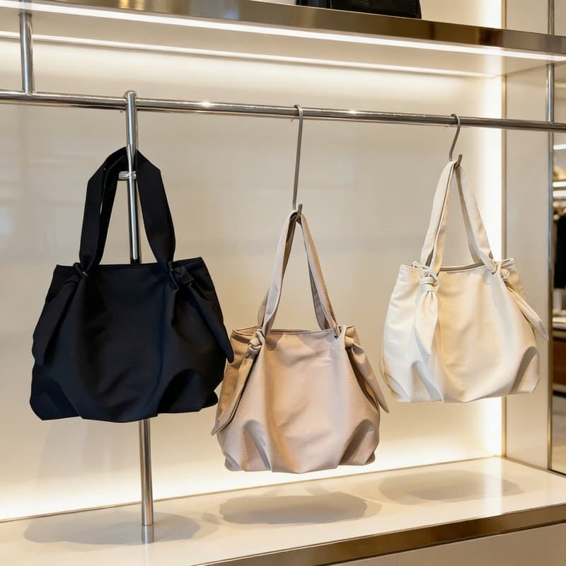 Bolsa Tote Náilon Feminina Grande Casual Ombro Trabalho Faculdade Preto Bege Cáqui