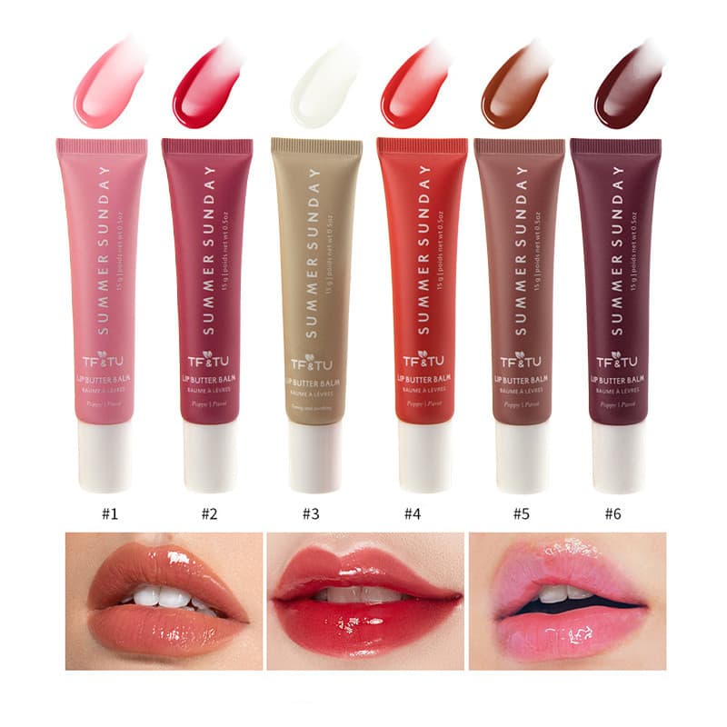 Peptídio Lip Gloss Manteiga Balm Líquido Plump Hidratante