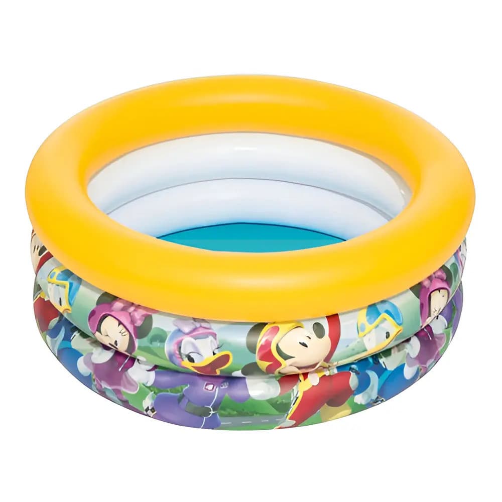 Piscina Inflável Infantil Mickey Mouse Bestway 38 Litros 3 Anéis PVC Resistente Original