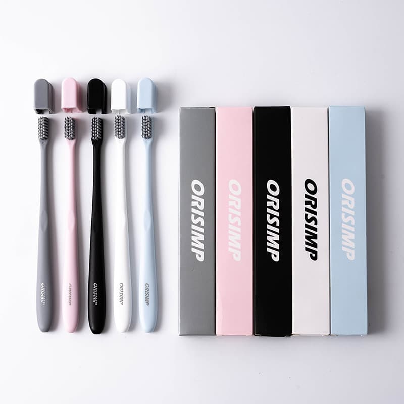 Asight pacote único escova de dentes adulto Ultra-fino cerdas macias pacote simples bonito cabeça pequena antibacteriana
