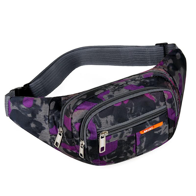 Cintura Bolsa Homens Mulheres Multicamadas Camuflagem À Prova D 'Água Oxford Pano Business Bolsa Caixa Registradora Cint