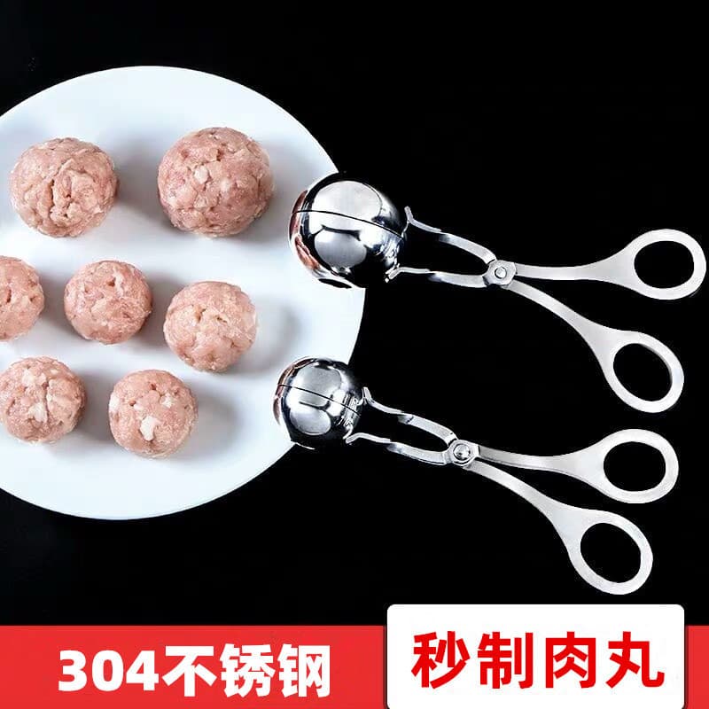 304 almôndegas de aço inoxidável com fabricante de almôndegas fritas doméstico pitada almôndega bola de peixe bola de ca