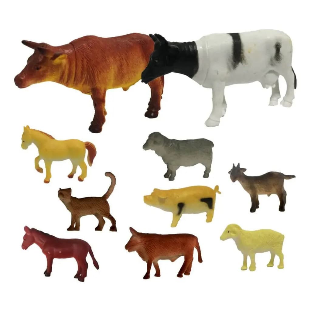 Brinquedo Animais da Fazenda com 10 Peças