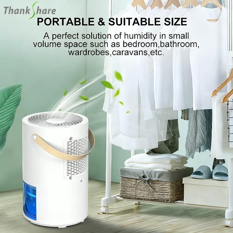 Desumidificador De Plugue Ue , 1.3L Para Pés Domésticos-Silencioso Com Desligamento Automático E Relaxamento