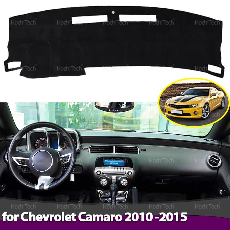 Para Chevrolet Camaro Quinta Geração 2010-2015 Capa Do Painel Carro Anti-Deslizamento Esteira Proteger Almofada Pára-Sol