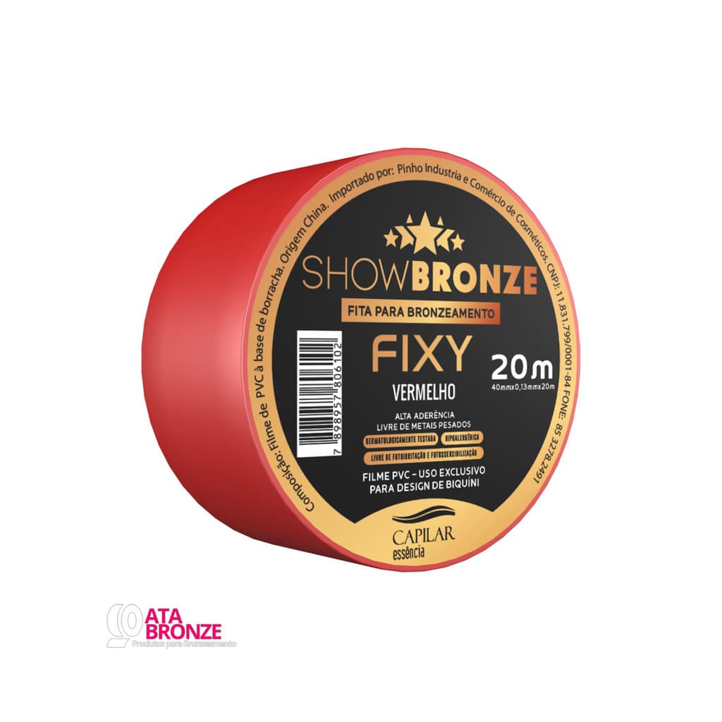 FITA 40mm INTEIRA VERMELHA FIXY