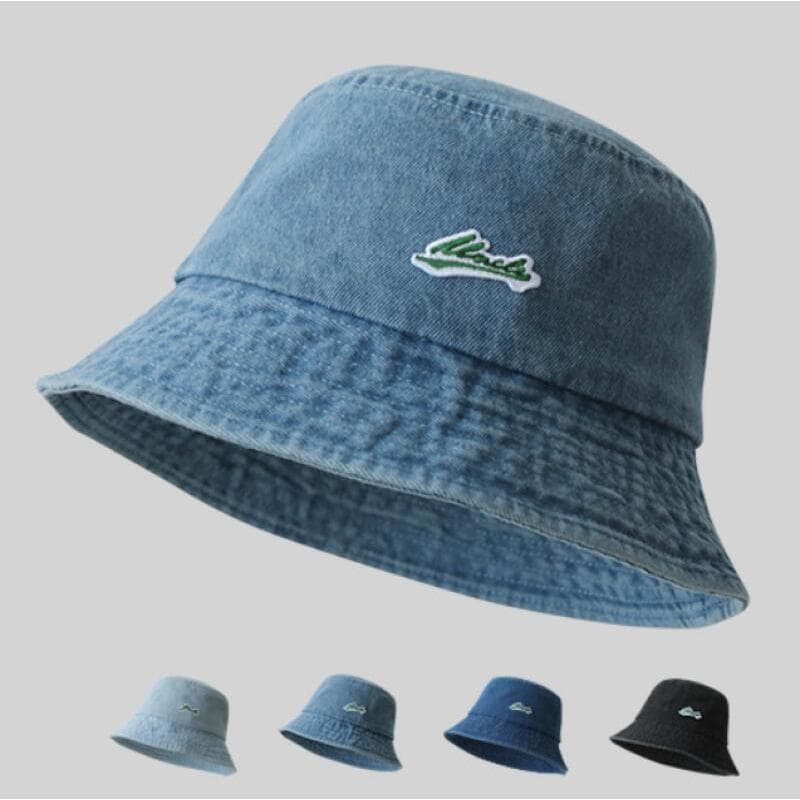 Chapéu Bucket Unissex Durável de Denim, Casual, de Algodão, Estilo Cowboy/Pescador, para Viagens ao Ar Livre, Chapéu de