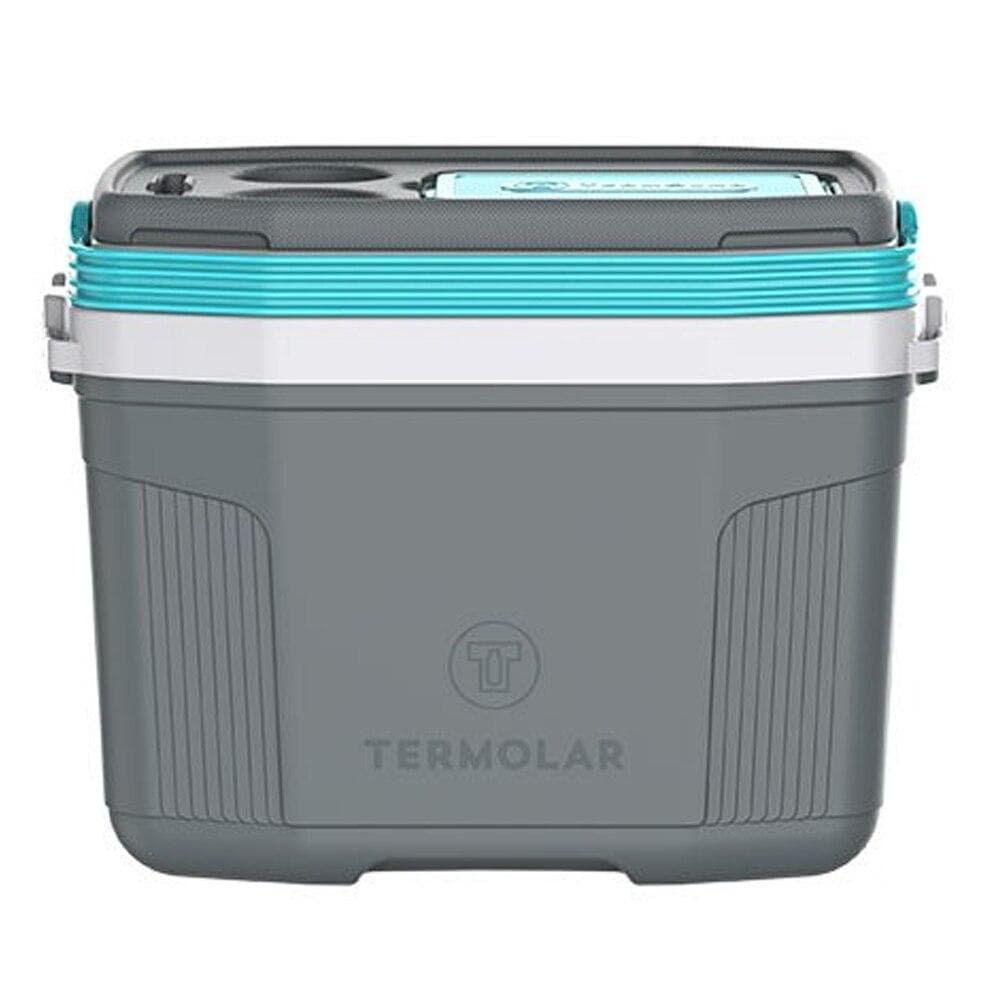 Caixa Térmica 20 Litros Termolar SUV, Cinza e Verde Litoral
