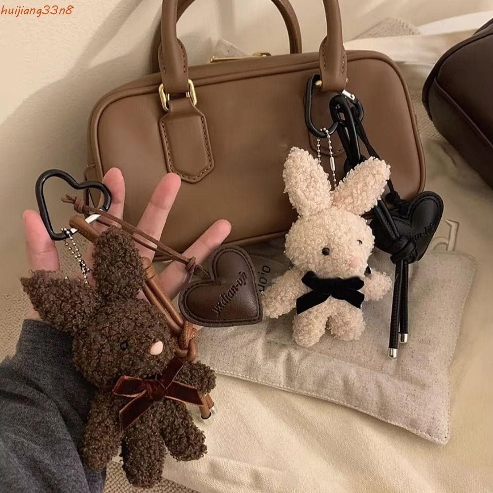 Chaveiro De Arco De Coelho HUIJIANG , De Pelúcia Fofo De Desenho Animado , Pingente De Mochila Recheada Y2K Macio E