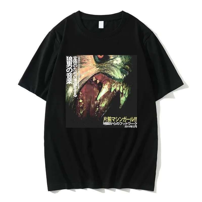 Camiseta Gráfica Fantasma Machine Girl WLFGRL Manga Curta Homens Mulheres Retro Rock Música Eletrônica Camisetas Masculi