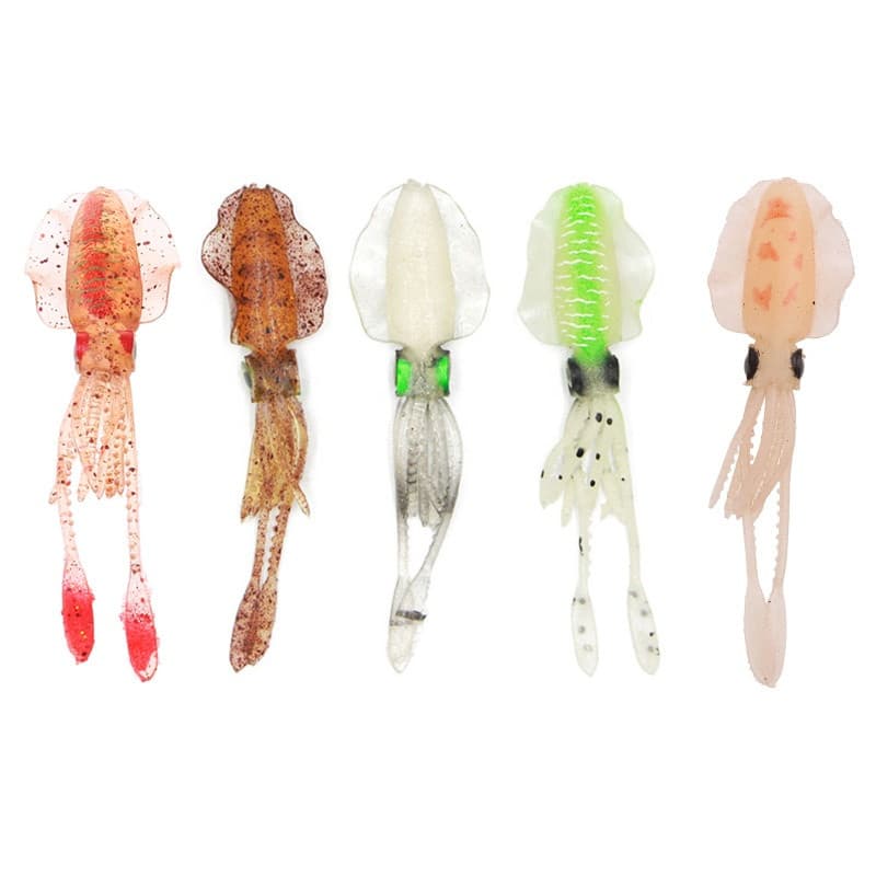 Isca de Pesca no Mar em Forma de Orelha, Isca Macia de Barbatana Fina, Isca em Forma de Peixe Falso KK9Y