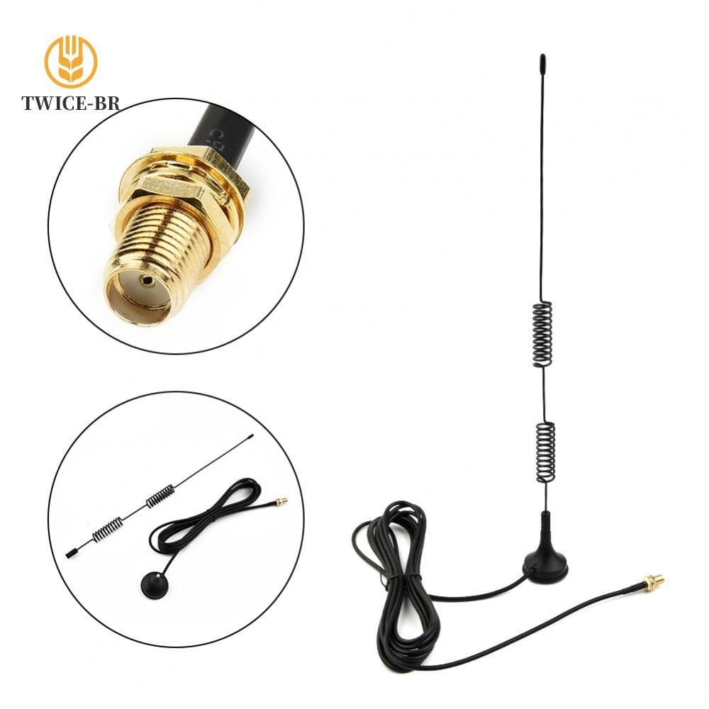 Antena De Rádio De Carro De Banda Dupla Com Base Magnética VHF 136 174MHz UHF 400 470MHz