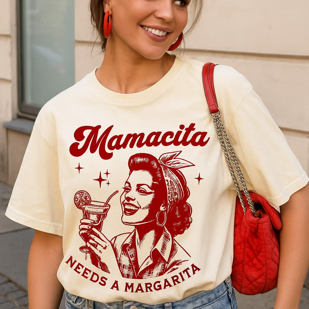 Camiseta Feminina Casual 100% Algodão Estampa Retro Blogueira Vintage Anos 50 Rockabilly Rocky