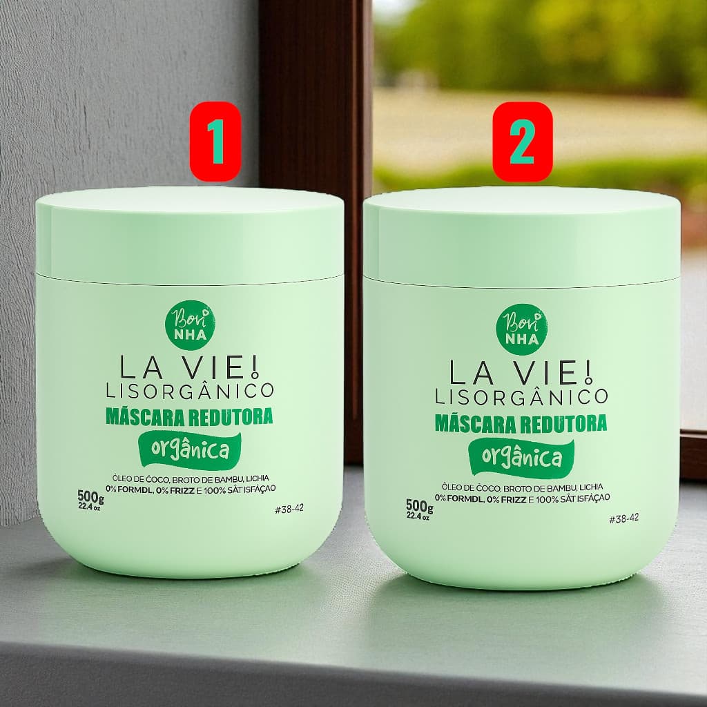 Combo 02 Botox Capilar Liso Perfeito orgânico 0% Formol Novinha Cosméticos