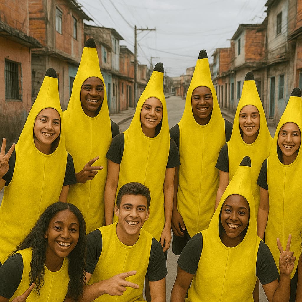 Fantasia de Banana Adulto – Ideal para Festas, Apresentações e Eventos Escola
