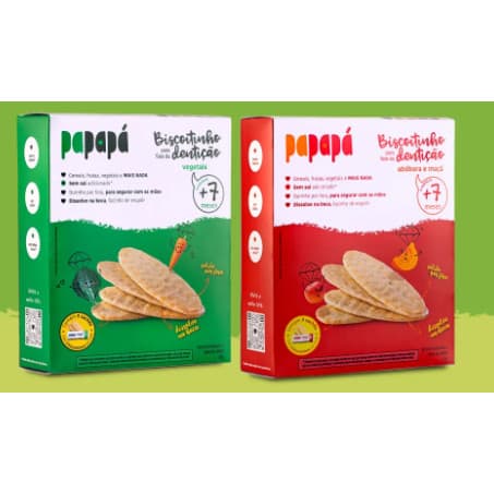 Biscoitinho para Fase da Dentição a Base de Arroz Papapá 7+ Meses (biscoito ou bolacha bebe)