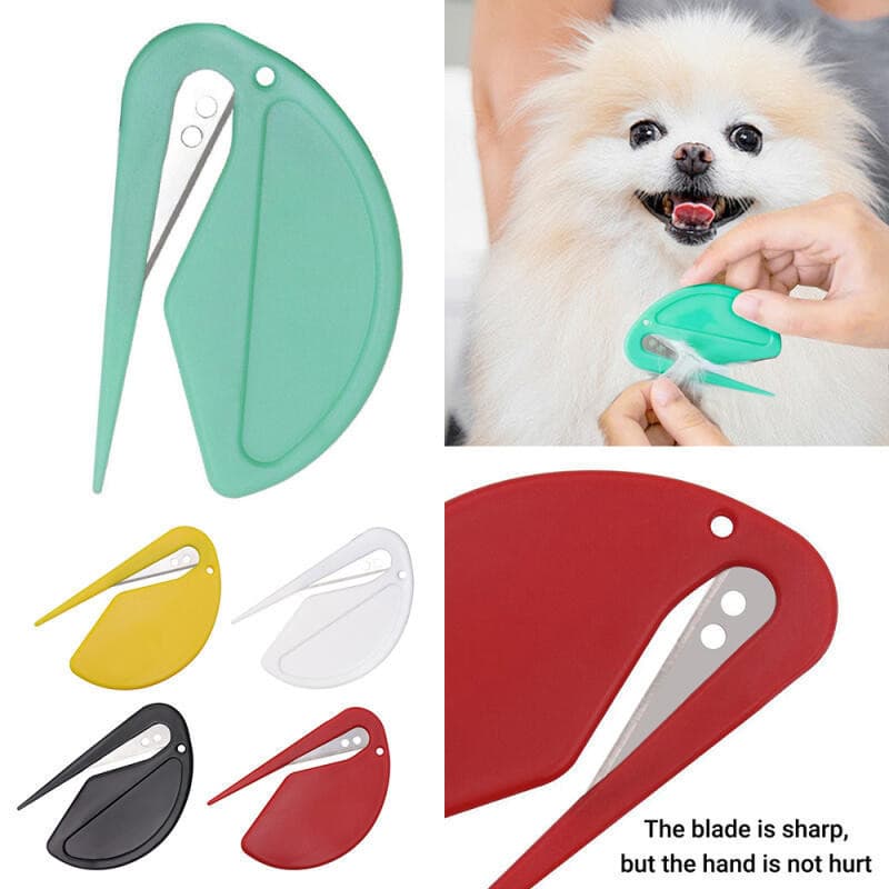 Novo Pente para Gatos e Cães, Pente para Desembaraçar Nós, Pente para Cuidado de Pelo de Gatos e Filhotes, com Lâm