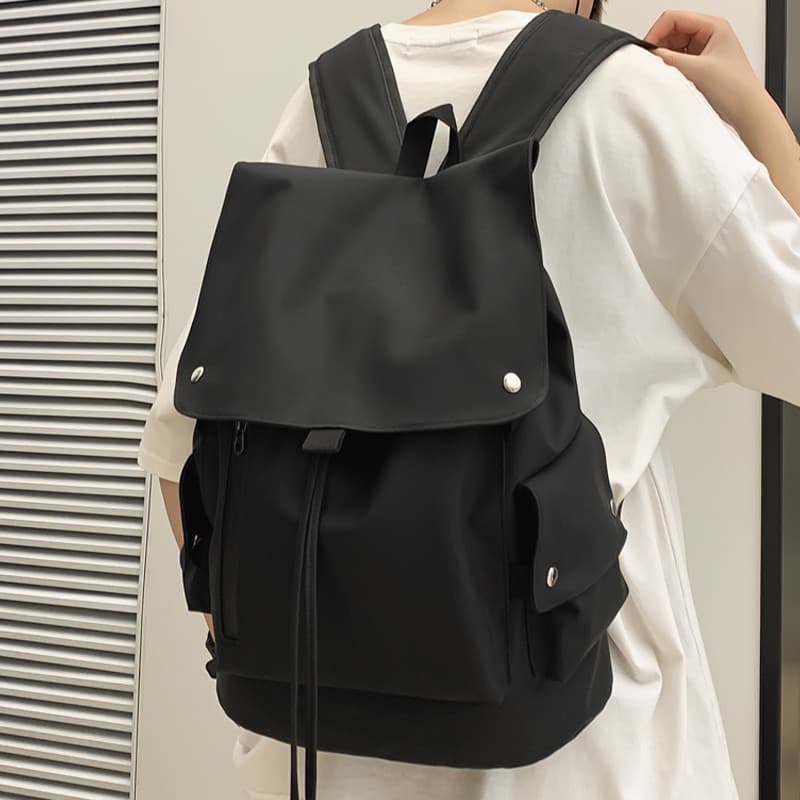 Mochila estilo casal estilo Hong Kong masculina estudante universitário mochila Casual feminina versão coreana estudante