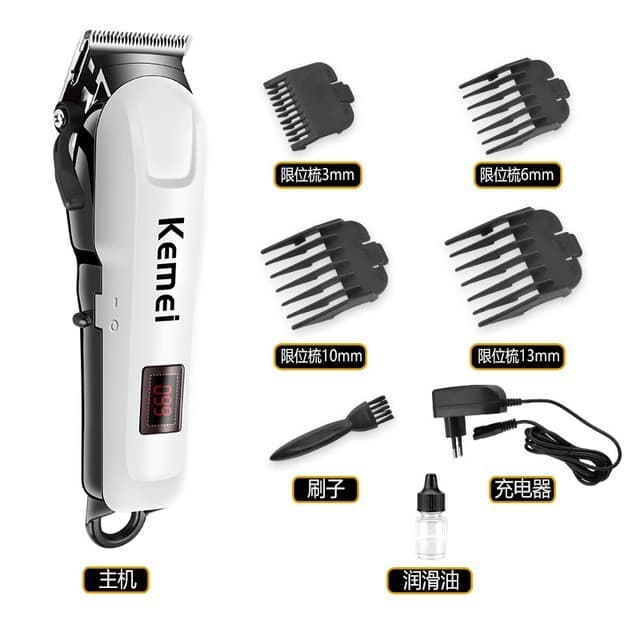 Máquina De Cortar Cabelo Elétrica Barbeador 110V keimei